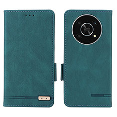 Leather Case Stands Flip Cover Holder L07Z for Huawei Honor Magic4 Lite 5G Green