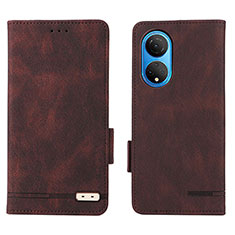 Leather Case Stands Flip Cover Holder L07Z for Huawei Honor X7 Brown