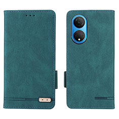 Leather Case Stands Flip Cover Holder L07Z for Huawei Honor X7 Green