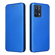 Leather Case Stands Flip Cover Holder L07Z for Realme 9 4G Blue