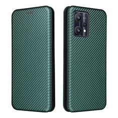 Leather Case Stands Flip Cover Holder L07Z for Realme 9 5G Green