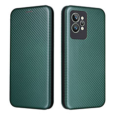 Leather Case Stands Flip Cover Holder L07Z for Realme GT2 Pro 5G Green