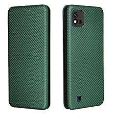 Leather Case Stands Flip Cover Holder L07Z for Realme Narzo 50i Green