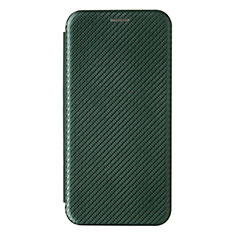 Leather Case Stands Flip Cover Holder L07Z for Samsung Galaxy A15 LTE Green