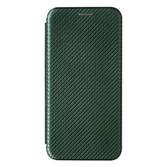 Leather Case Stands Flip Cover Holder L07Z for Samsung Galaxy A24 4G Green