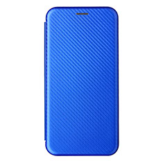 Leather Case Stands Flip Cover Holder L07Z for Samsung Galaxy M52 5G Blue