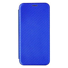 Leather Case Stands Flip Cover Holder L07Z for Samsung Galaxy Quantum2 5G Blue