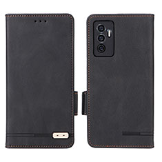 Leather Case Stands Flip Cover Holder L07Z for Vivo Y75 4G Black