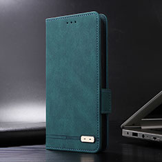 Leather Case Stands Flip Cover Holder L07Z for Xiaomi Redmi 9i Green