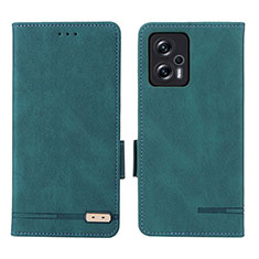 Leather Case Stands Flip Cover Holder L07Z for Xiaomi Redmi Note 11T Pro 5G Green