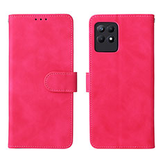 Leather Case Stands Flip Cover Holder L08Z for Realme 8i Hot Pink