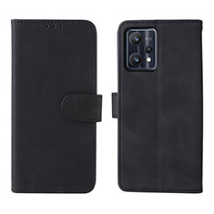 Leather Case Stands Flip Cover Holder L08Z for Realme 9 Pro 5G Black