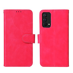 Leather Case Stands Flip Cover Holder L08Z for Realme GT Master 5G Hot Pink