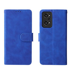 Leather Case Stands Flip Cover Holder L08Z for Realme GT2 5G Blue