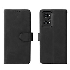 Leather Case Stands Flip Cover Holder L08Z for Realme Q5 Pro 5G Black