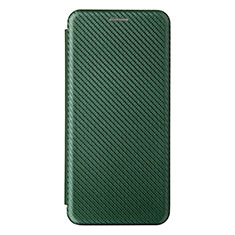 Leather Case Stands Flip Cover Holder L08Z for Samsung Galaxy A12 5G Green