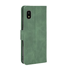 Leather Case Stands Flip Cover Holder L08Z for Samsung Galaxy A21 SC-42A Green