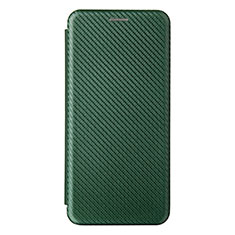 Leather Case Stands Flip Cover Holder L08Z for Samsung Galaxy M12 Green