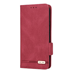 Leather Case Stands Flip Cover Holder L08Z for Samsung Galaxy S21 Plus 5G Red