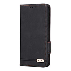 Leather Case Stands Flip Cover Holder L08Z for Samsung Galaxy S22 Plus 5G Black