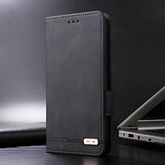 Leather Case Stands Flip Cover Holder L08Z for Xiaomi Redmi 10 Power Black