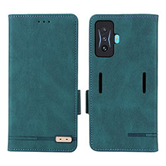 Leather Case Stands Flip Cover Holder L08Z for Xiaomi Redmi K50 Gaming 5G Green