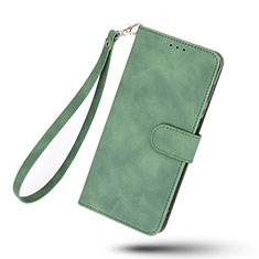 Leather Case Stands Flip Cover Holder L09Z for Samsung Galaxy A22 5G SC-56B Green