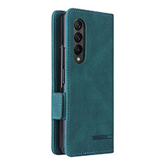 Leather Case Stands Flip Cover Holder L09Z for Samsung Galaxy Z Fold4 5G Green