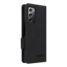 Leather Case Stands Flip Cover Holder L10Z for Samsung Galaxy Z Fold2 5G Black