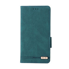 Leather Case Stands Flip Cover Holder L11Z for Samsung Galaxy A22 5G Green