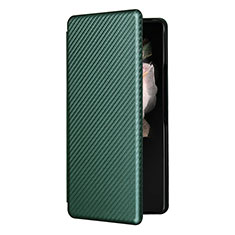 Leather Case Stands Flip Cover Holder L11Z for Samsung Galaxy Z Fold4 5G Green