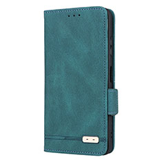 Leather Case Stands Flip Cover Holder L12Z for Samsung Galaxy F42 5G Green