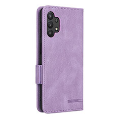 Leather Case Stands Flip Cover Holder L13Z for Samsung Galaxy A32 4G Purple