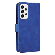 Leather Case Stands Flip Cover Holder L13Z for Samsung Galaxy A53 5G Blue