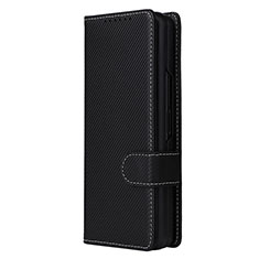 Leather Case Stands Flip Cover Holder L16Z for Samsung Galaxy Z Fold4 5G Black