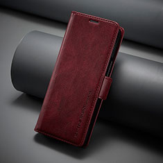 Leather Case Stands Flip Cover Holder LC3 for Samsung Galaxy Z Fold5 5G Red