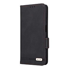 Leather Case Stands Flip Cover Holder LZ2 for Samsung Galaxy A04s Black