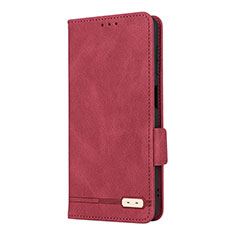 Leather Case Stands Flip Cover Holder LZ2 for Samsung Galaxy A04s Red