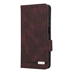 Leather Case Stands Flip Cover Holder LZ2 for Samsung Galaxy A13 5G Brown