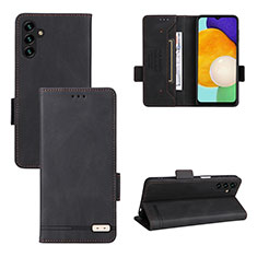 Leather Case Stands Flip Cover Holder LZ3 for Samsung Galaxy A13 5G Black