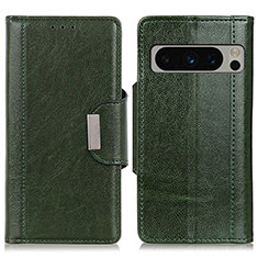 Leather Case Stands Flip Cover Holder M01L for Google Pixel 8 Pro 5G Green