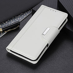 Leather Case Stands Flip Cover Holder M01L for Motorola Moto G30 White