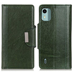 Leather Case Stands Flip Cover Holder M01L for Nokia C12 Plus Green