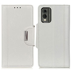 Leather Case Stands Flip Cover Holder M01L for Nokia C32 White