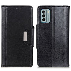 Leather Case Stands Flip Cover Holder M01L for Nokia G22 Black