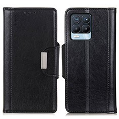 Leather Case Stands Flip Cover Holder M01L for Realme 8 4G Black