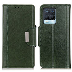 Leather Case Stands Flip Cover Holder M01L for Realme 8 4G Green