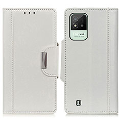 Leather Case Stands Flip Cover Holder M01L for Realme C11 (2021) White