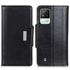 Leather Case Stands Flip Cover Holder M01L for Realme C20 Black