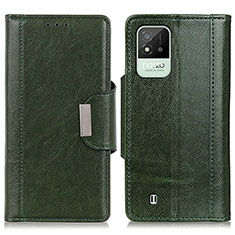 Leather Case Stands Flip Cover Holder M01L for Realme C20 Green